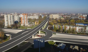 Transport interchange at the intersection of Stavropolskaya and Starokubanskaya Streets