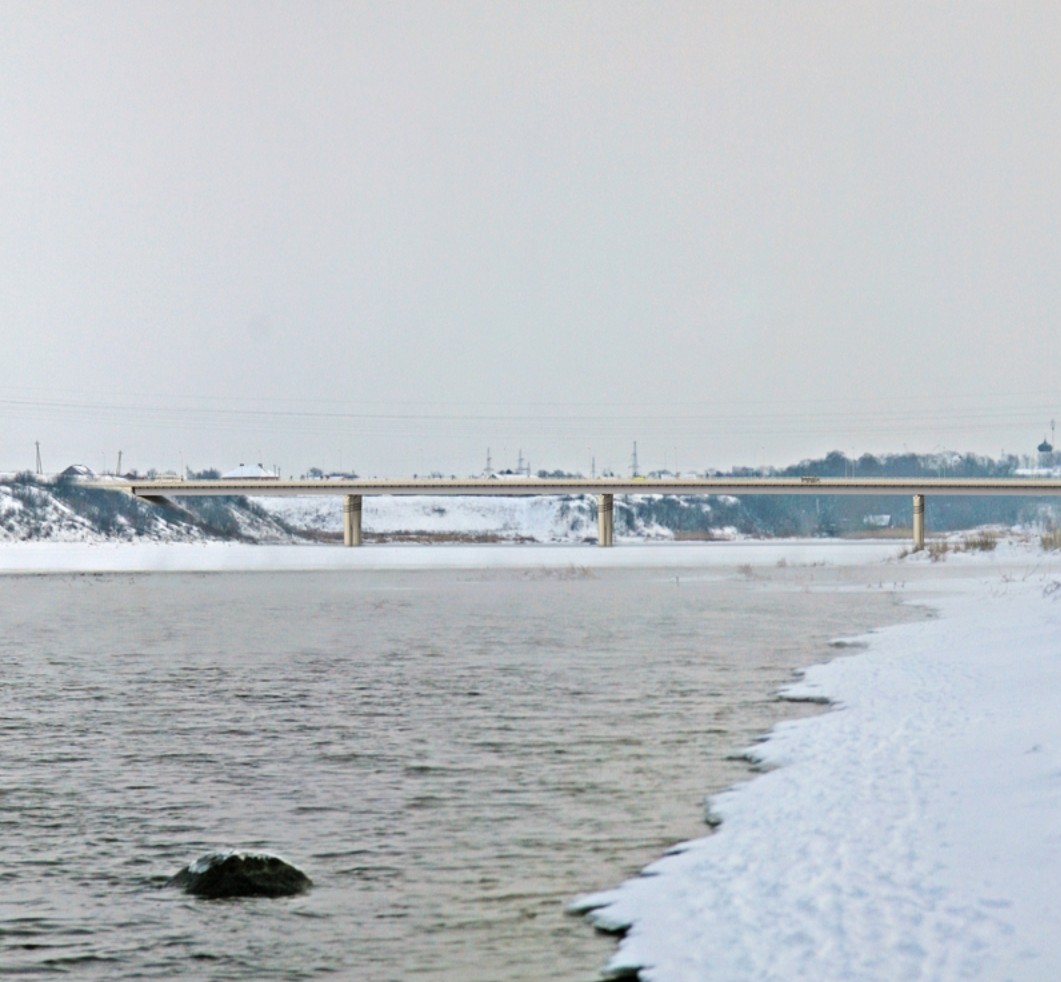 Northern By-Pass of Pskov. Bridge across the Velikaya River. Design