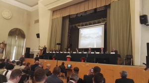 Stroyproekt General Director Aleksei Zhurbin Makes a Presentation at All- Russia Round Table