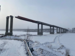 На мосту через Томь в Кемеровской области начался седьмой этап надвижки пролётного строения   