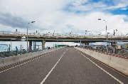 Construction of a new bridge to Krestovsky Island aligned with Yakhtennaya Street