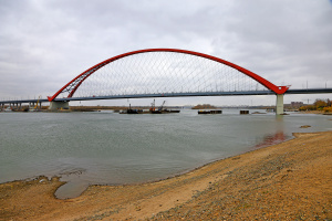 Ob River Crossing – Bugrinsky Bridge in Novosibirsk