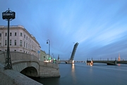 Troitsky Bridge in St. Petersburg