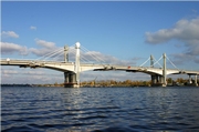Bridge across the Volga River in Kimry