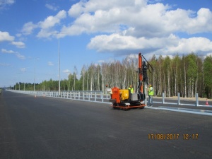 Photo Report on Construction of Express Toll Highway Moscow-St. Petersburg, Stage 4