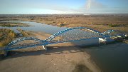 Мост через Иртыш в Павлодаре (Казахстан)