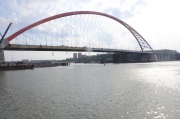 Новосибирск. Строительство Бугринского моста через Обь завершено