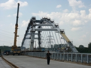 St. Petersburg Ring Road. The bridge across the Okhta River under construction (2003)