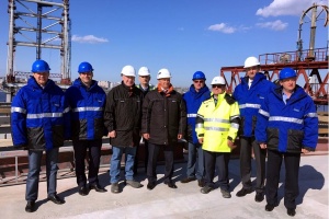 Maxim Sokolov, the Minister of Transport of the Russian Federation, visits the construction site of the WHSD project 