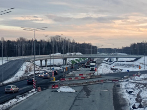 Запущено движение транспорта по новому путепроводу на подъезде к Чусовскому мосту