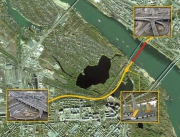 План прохождения 4-го мостового перехода в Новосибирске