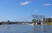 Lazarevsky Bridge across the Small Nevka River in St. Petersburg