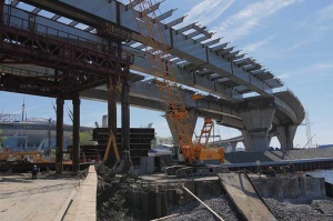 Another segment of Yaktenny Bridge installed