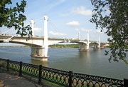 Bridge across the Volga River in Kimry