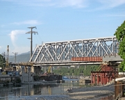 Bridge across the Sochi River under construction (2012)